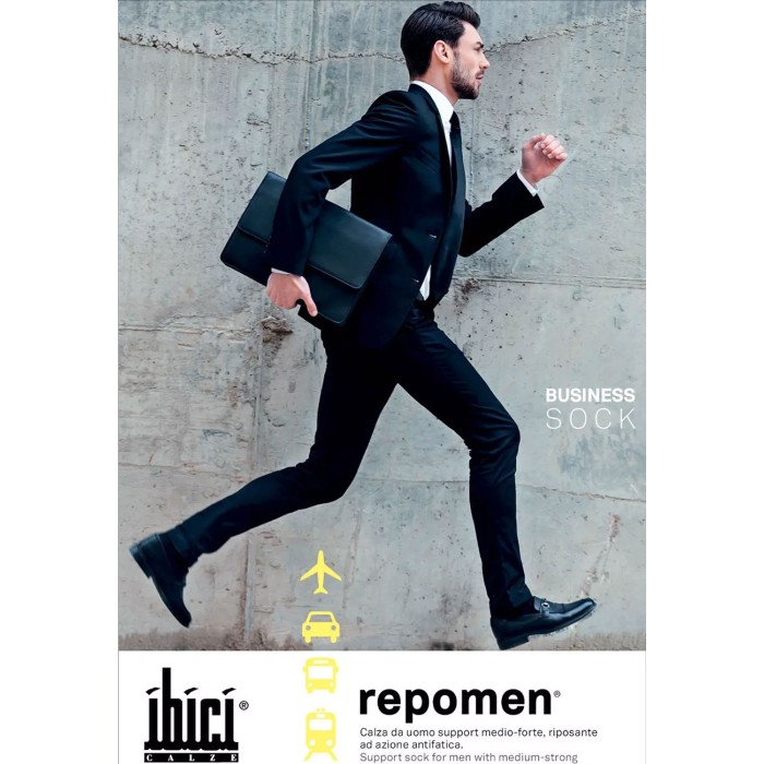1 Paio di Calze uomo Ibici Repomen Sanitaria lunga con compressione medio forte