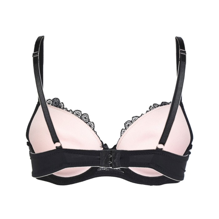 Reggiseno donna GMV Push Up con ferretto e imbottitura graduata tutto in pizzo