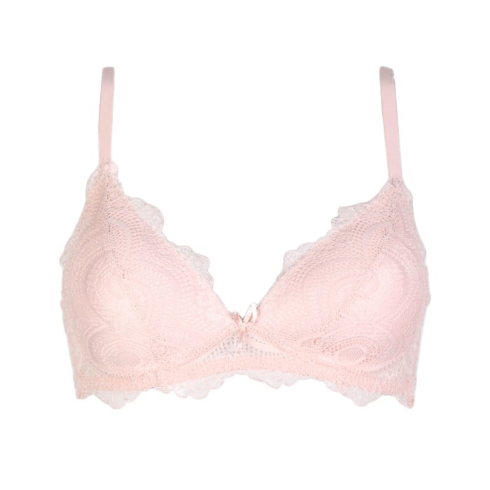 Reggiseno donna GMV triangolo con imbottitura senza ferretto tutto in pizzo