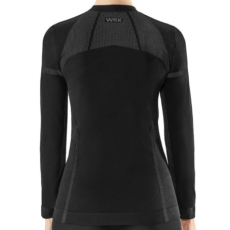 Maglia donna WRK termica manica lunga a lupetto in Dryarn ideale per lo Sport