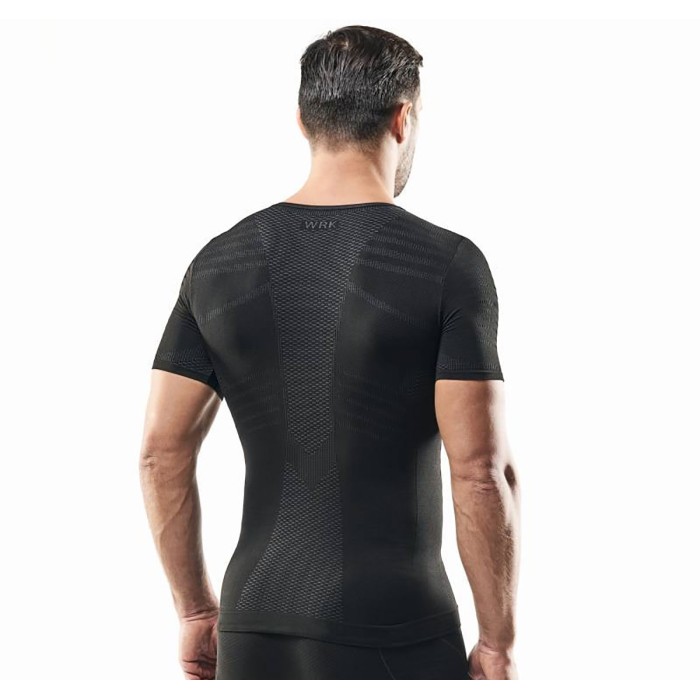 Maglia uomo WRK termica manica corta girocollo in dryarn ideale per lo sport