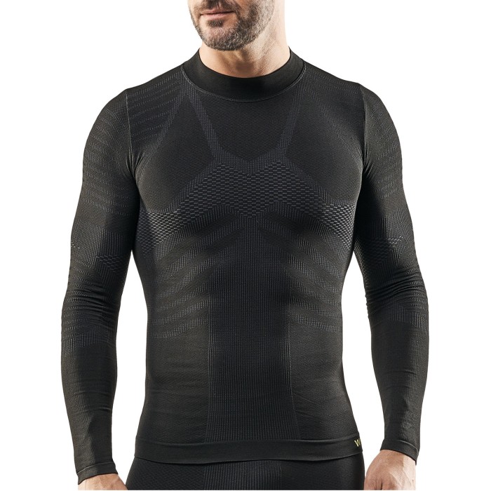 Maglia uomo WRK termica manica lunga a lupetto in dryarn ideale per lo sport