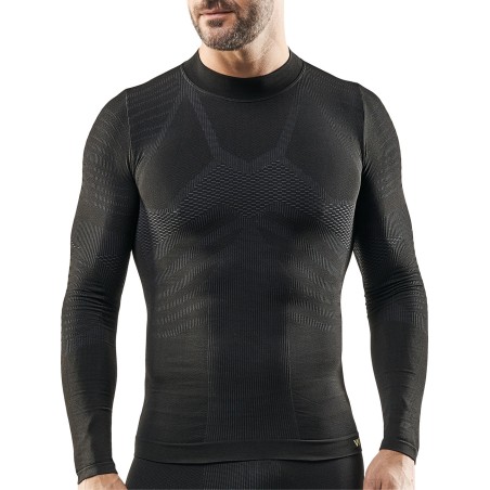 Maglia uomo WRK termica manica lunga a lupetto in dryarn ideale per lo sport