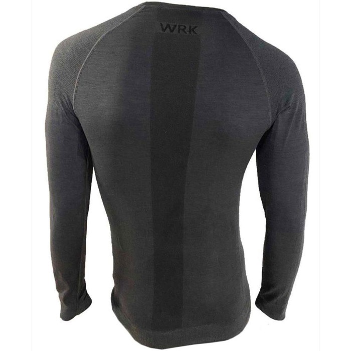 Maglia Termica unisex WRK tecnica manica lunga girocollo in lana merino per sport