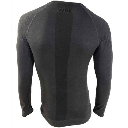 Maglia Termica unisex WRK tecnica manica lunga girocollo in lana merino per sport