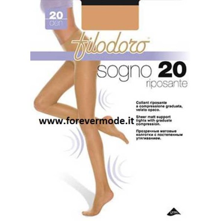 3 Collant donna Filodoro Sogno20 riposante compressione graduata