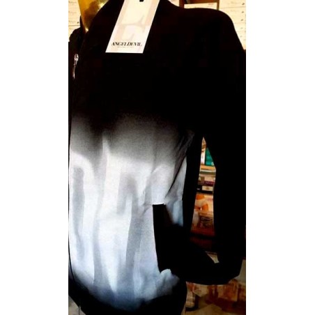 Felpa uomo Angel Devil in cotone con stampa logo e tasche