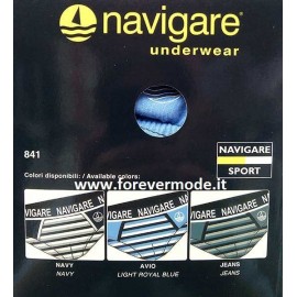 3 Slip uomo Navigare in cotone elasticizzato rigato con bande 2