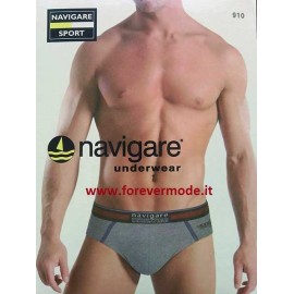 3 Slip uomo Navigare in cotone con bande elastico esterno logato