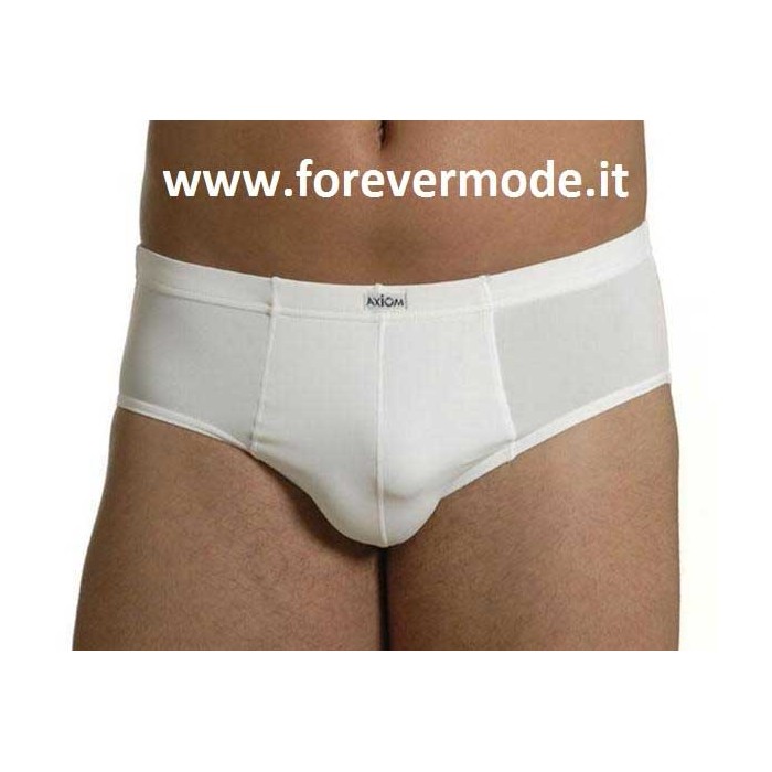 Slip uomo Axiom midi in microfibra con elastico infilato e logo