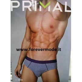 3 Slip uomo Primal in cotone a fantasia con elastico loggato