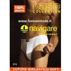 3 Slip uomo Navigare cotone bielastico con elastico infilato 2
