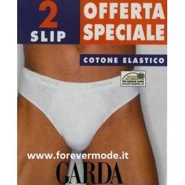 2 Slip uomo Garda Mini in cotone elasticizzato con elastico esterno loggato 2