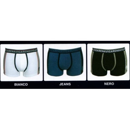 3 Boxer uomo Navigare in cotone con elastico logato e bande