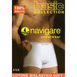 3 Boxer uomo Navigare cotone bi-elastico con elastico esterno loggato 2