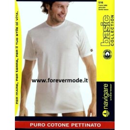 3 T-shirt uomo Navigare con girocollo basso in cotone con logo 2