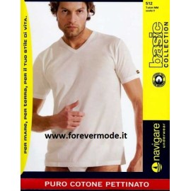 3 T-shirt uomo Navigare manica corta con scollo a V in cotone in taglie Extra Large 2