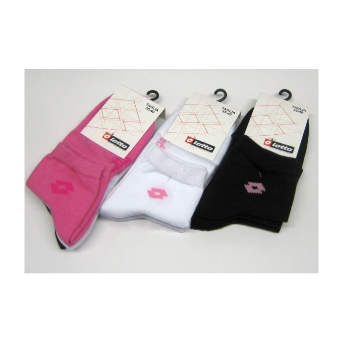 3 Calzini uomo Lotto corte in cotone elastico con logo ricamato