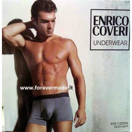 3 Boxer uomo Enrico Coveri in cotone melange ed elastico loggato