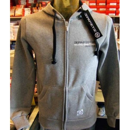 Felpa uomo Papeete con logo frontale, tasche e cappuccio