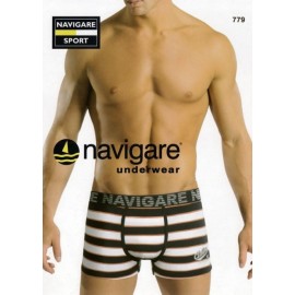 3 Boxer uomo Navigare cotone elasticizzato con motivo a righe