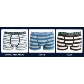 3 Boxer uomo Navigare cotone elasticizzato con motivo a righe 2
