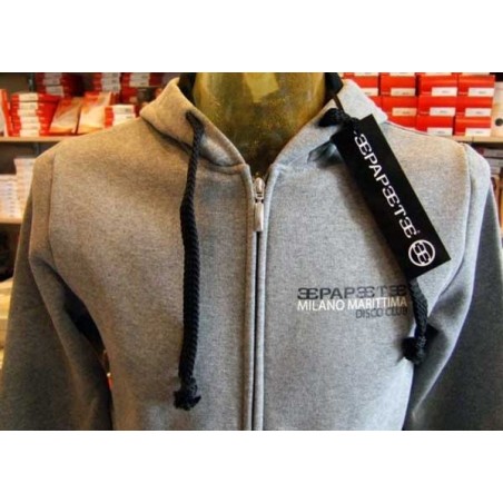 Felpa uomo Papeete con logo frontale, tasche e cappuccio