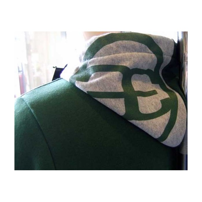 Felpa uomo Papeete con stampa logo frontale, tasche e cappuccio