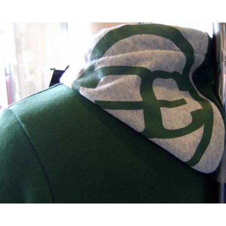 Felpa uomo Papeete con stampa logo frontale, tasche e cappuccio