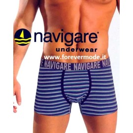 3 Boxer uomo Navigare in cotone a righe con elastico logo