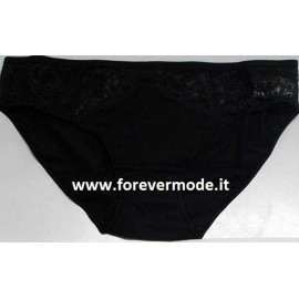 2 Slip da donna Cotonella in cotone elasticizzato con inserti di pizzo 2