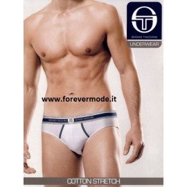 3 Slip uomo Sergio Tacchini in cotone elasticizzato con profili ed elastico logo 2