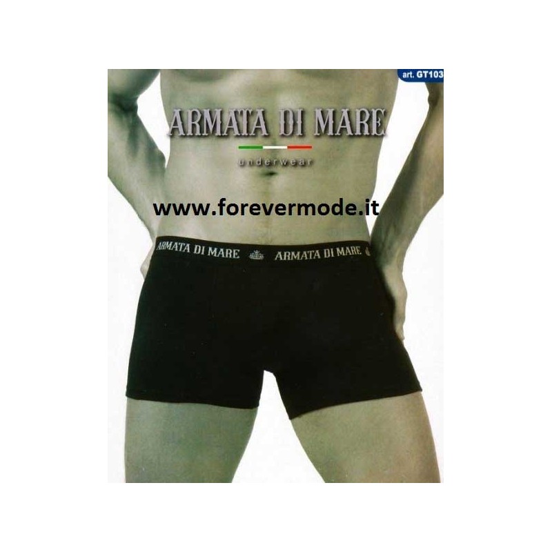 BOXER UOMO VITA BASSA ARMATA DI MARE GT 103 IN COTONE ELASTICIZZATO 4 COLORI