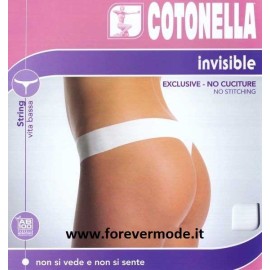 Slip perizoma donna Cotonella in microfibra vita bassa a taglio laser invisibile 2