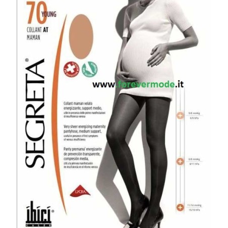 Collant donna Ibici Segreta 70 Maman con pancera di sostegno
