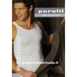 Canottiera uomo Perofil a spalla stretta in filo di scozia