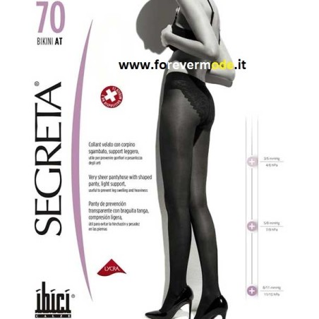 Collant donna Ibici Segreta 70 Bikini per pesantezza e gonfiori