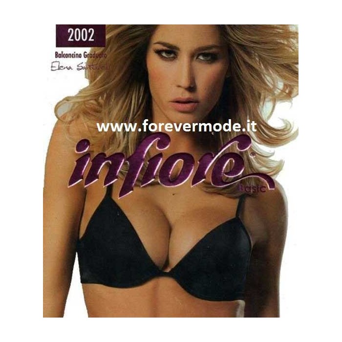 Reggiseno donna Infiore microfibra con coppe graduate preformate