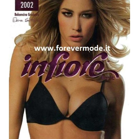 Reggiseno donna Infiore microfibra con coppe graduate preformate