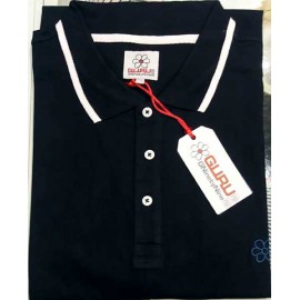 Polo uomo Guru cotone piquet con logo frontale, manica e collo