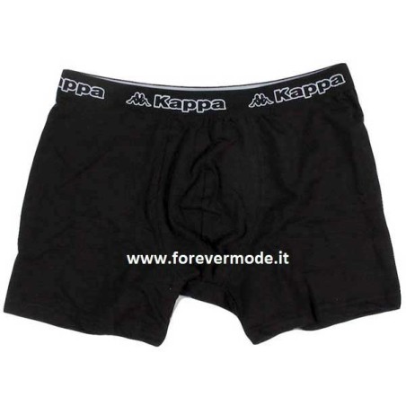 6 Boxer uomo Kappa in cotone elasticizzato con elastico esterno loggato