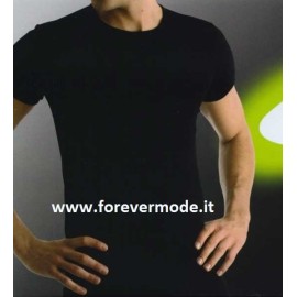 T-shirt uomo Ever manica corta con scollo basso in jersey di cotone aderente 2