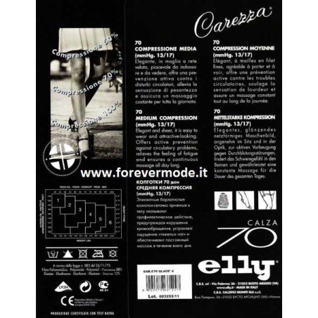 1 Paio di Calza da donna Elly 70 primi disturbi di circolazione mmHg 13/17