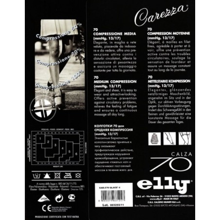 Autoreggente donna Elly 70 compressione media mmHg 13/17