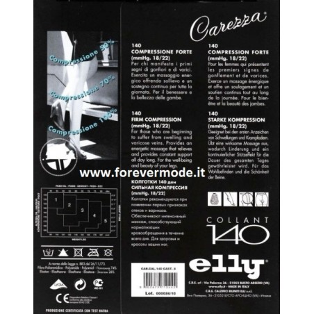 Collant donna Elly 140 calibrato compressione forte mmHg 18/22