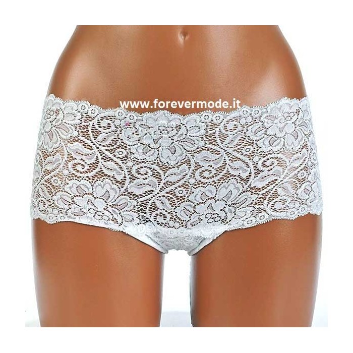 Slip culotte donna Tramonte tutta in morbido pizzo elasticizzato