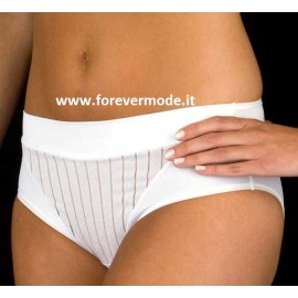 Slip donna Selene midi della linea Mariluz in morbida microfibra operata