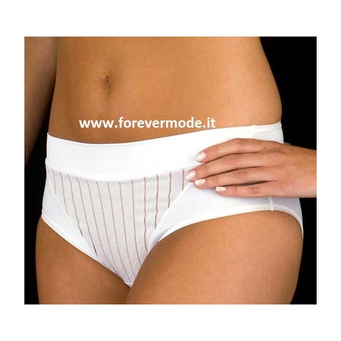 Slip donna Selene midi della linea Mariluz in morbida microfibra operata