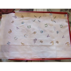 Fazzoletti donna Apitexa modello alfabeto disegnato