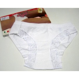 3 Slip donna Emy in cotone modal e inserti di pizzo davanti